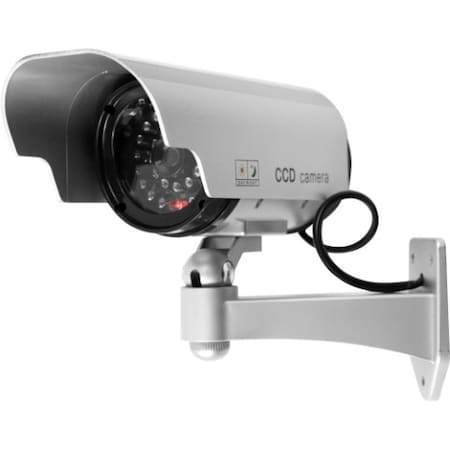 Hastings Home Dummy Security Camera, Fake Surveillance Prop, Adjustable and Red LED Blinking Light 300813ZYX